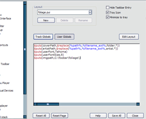 Panels preferences